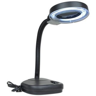 2x 20x Magnifier Magnifying Glass Flex Neck Desk Illumination Lamp