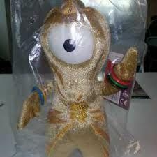 London Olympics 2012 Olympic Mascot Gold Wenlock Limited Edition Soft