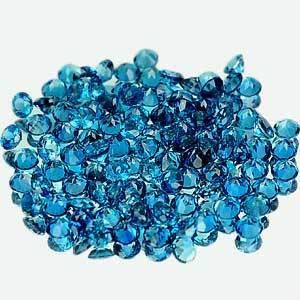 99 Wholesale Natural Round Shape London Blue Topaz Gemstones