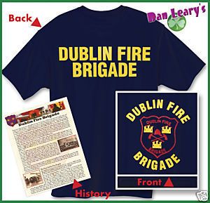 Dublin Fire Brigade Irish T Shirt BNWT Free SHIP