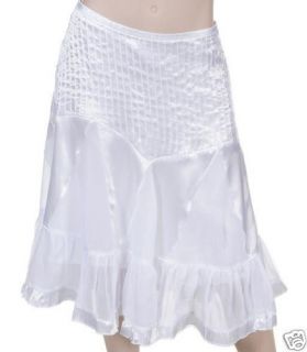New Womens Bottom Long Flare Skirt White s M L XL