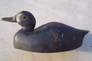 Vintage Long Point Ontario Black Duck Decoy Canadian Blackduck Decoys