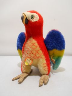 1950s Steiff Lora Parrot Excellent Condition All IDS Including PA ID