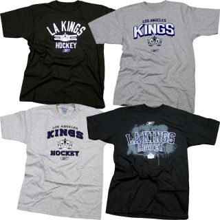 NHL Los Angeles Kings Reebok T Shirts Over 5 Styles Sizes s 2XL