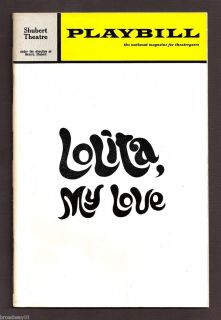Dorothy Loudon LOLITA, MY LOVE Alan Jay Lerner 1971 Musical FLOP