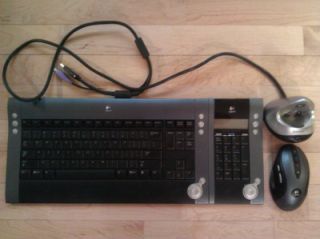 LOGITECH DiNOVO BLUETOOTH ULTRA FLAT RECHARGABLE KEYBOARD MOUSE AND