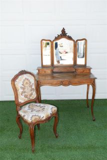 French Louis XV Vanity with Chair
