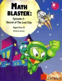 Math Blaster Secret of The Lost City PC Mac CD Kid Game