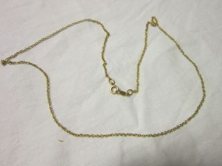 Vintage 10 K Gold Chain Fine Ladies Necklace Pretty