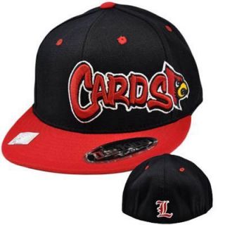 NCAA Louisville Cardinals Cards Top World Flex Fit Flat Bill Hat Cap