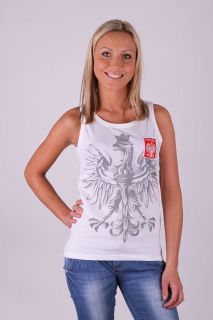 Ladies T Shirt Vest Polska Poland London 2012 Volleyball Fan