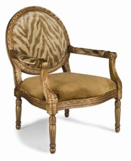 Louis XVI Gold Medallion Back Chair
