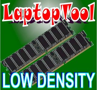 2GB PC 400 MHz DDR 3200 Low Density Memory RAM Dual Channel Ki