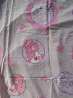 Care Bears Love a Lot & Share Bear Full Bed Flat Sheet Fabric Cutter
