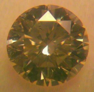 Lt Fancy Yellow Diamond 32 Carat 4mm Round Cut Loose Stone