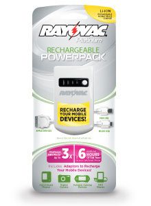 Rayovac Platinum Rechargeable Power Pack Mobile Portable Device