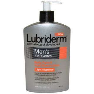 Body Lotion Light Fragrance by Lubriderm for Men 16 oz Lotion