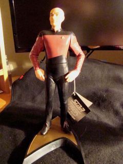 Star Trek Captain Jean Luc Picard 11 Figurine with Stand 1992 Vintage