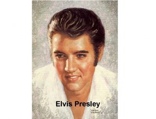 Elvis Presley Lucian Lupinski Painting Refrigerator Tool Box Magnet