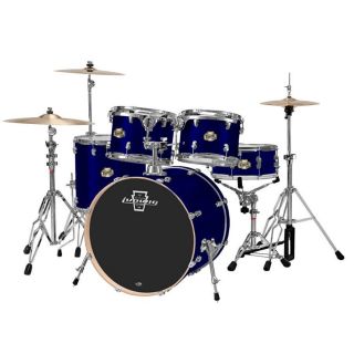 Ludwig Element 5 pc Power Drum Set Metallic Deep Blue Kit New + HW Pk