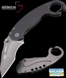 Boker Plus Chad Los Banos Karambit Folding Knife Plain Edge 01BO580