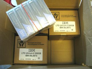 NEW Sealed 08L9870 IBM LTO Ultrium 2 200GB Tape Data Cartridge Media