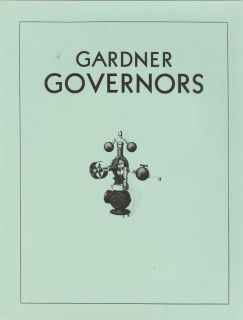 Gardner Governors Brochure Steam Traction Engine Quincy Illinois