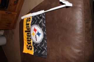 New Official Pittsburgh Steeler Auto Car Window Flag