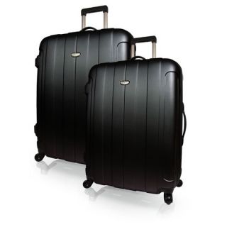 Luggage Set 2 Piece Hardside Spinner Lite Luggage Travel Set Black