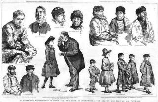 Doctor Louis Pasteur Rabies Patients Antique Print 1886
