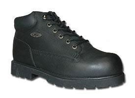 Lugz Mens Drifter Steel Toe Work Boots Black Nubuck Leather MDRSTL 001