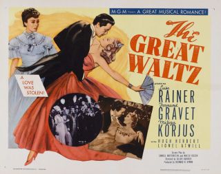 The Great Waltz Luise Rainer Vintage Movie Poster Print