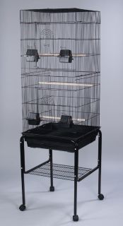 Canary Parakeet Cockatiel Lovebird Finch Bird Cage 6823 and 4813 Black