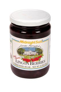 Midnight Sun Wild Swedish Lingonberries 14 oz Jar Sweden