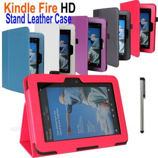 PU Leather Stand Case Cover for  Kindle Fire HD 7 inch Tablet