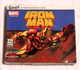 Snap CD ROM Comic Book Library Iron Man Win Mac