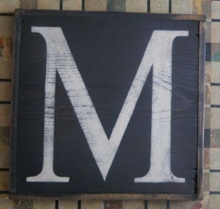 Large Letter M Urban Graphics Alphabet Wooden Letter Boards Chas