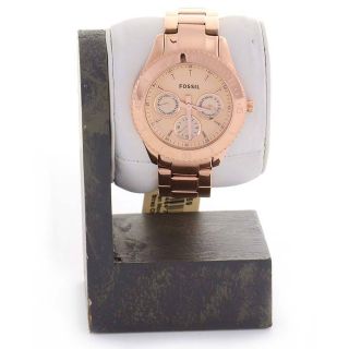 Fossil ES2859 Stella Plated Rose Gold Stainless Steel Womens Watch
