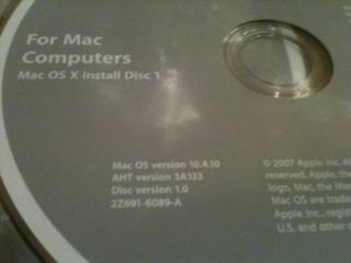 Mac Pro Operating System CDs Ver 10 4 10