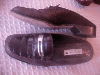 Brighton 9 5 M Brown Croc Leather Slides Made in Italy JODI Excellent