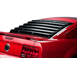 Mustang Mach Speed Rear Window Louvers Textured ABS