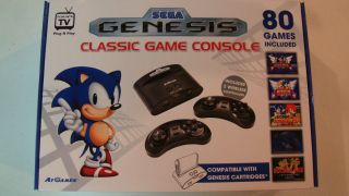 Sega Genesis Classic Game Console +80 Games, Brand New In Box Free