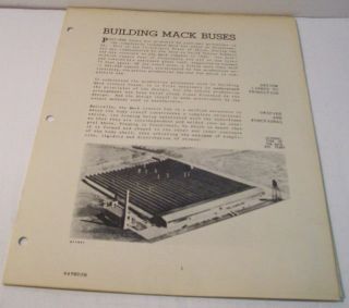 Mack 1957 Building Mack Buses Bulletin