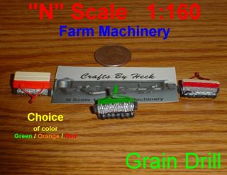 Scale N Gauge Farm Machinery Grain Drill
