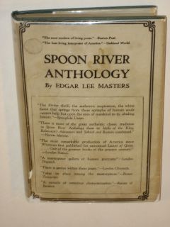 Masters Spoon River Anthology Macmillan 1944 HC DJ