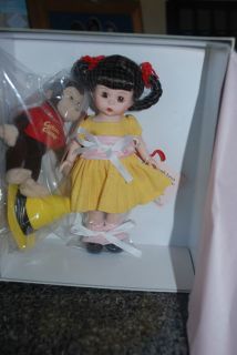 Wendy Loves Curious George 8 Madame Alexander Doll New