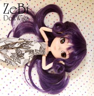 T028G Lynn Minmay Purple Wig Wigs for Pullip 1 3 BJD