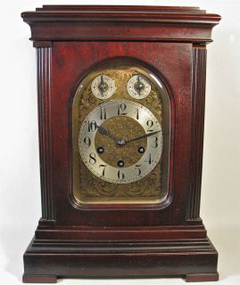 Antique JUNGANS B06 Mahogany Bracket Mantel Clock  Westminster Chimes