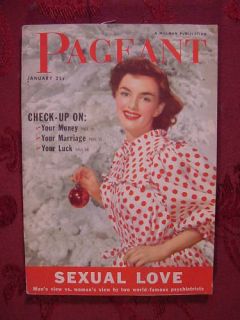 Pageant Magazine January 1953 Zsa Zsa Eva Magda Gabor