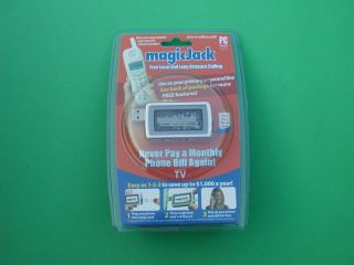 Magicjack USB Phone Jack 1 Year Free Calling Magic Jack